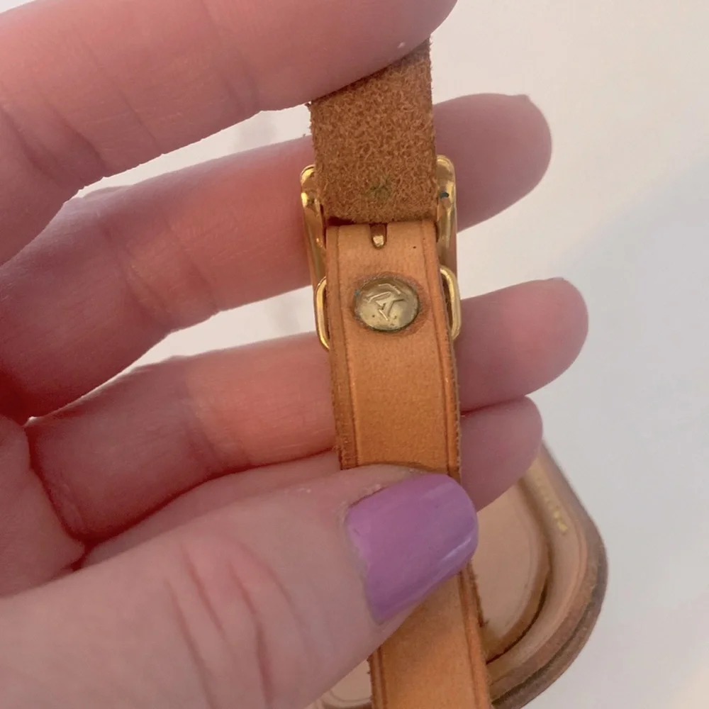 Louis Vuitton Tan Luggage Tag